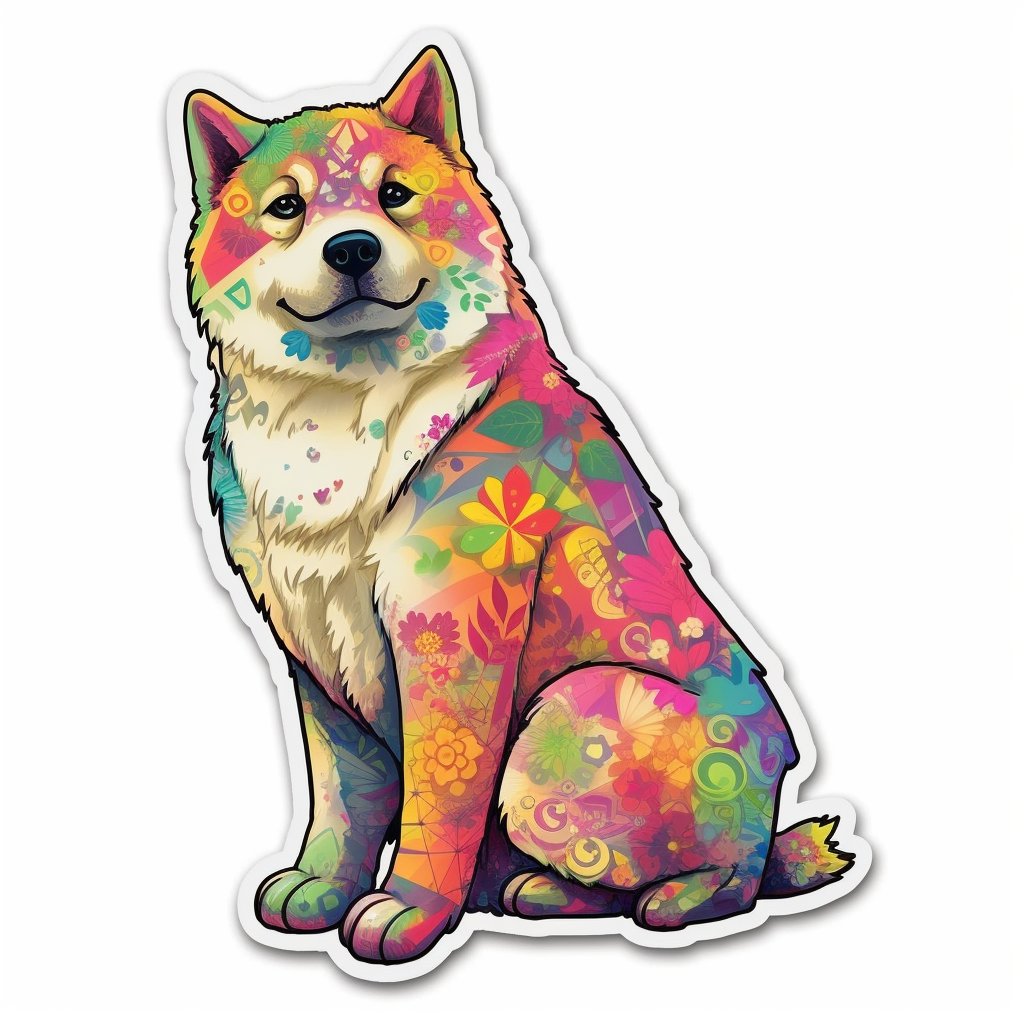 Akita Akita Dog Vinyl Decal Sticker for Car, Laptop, Tumbler and more # 009764