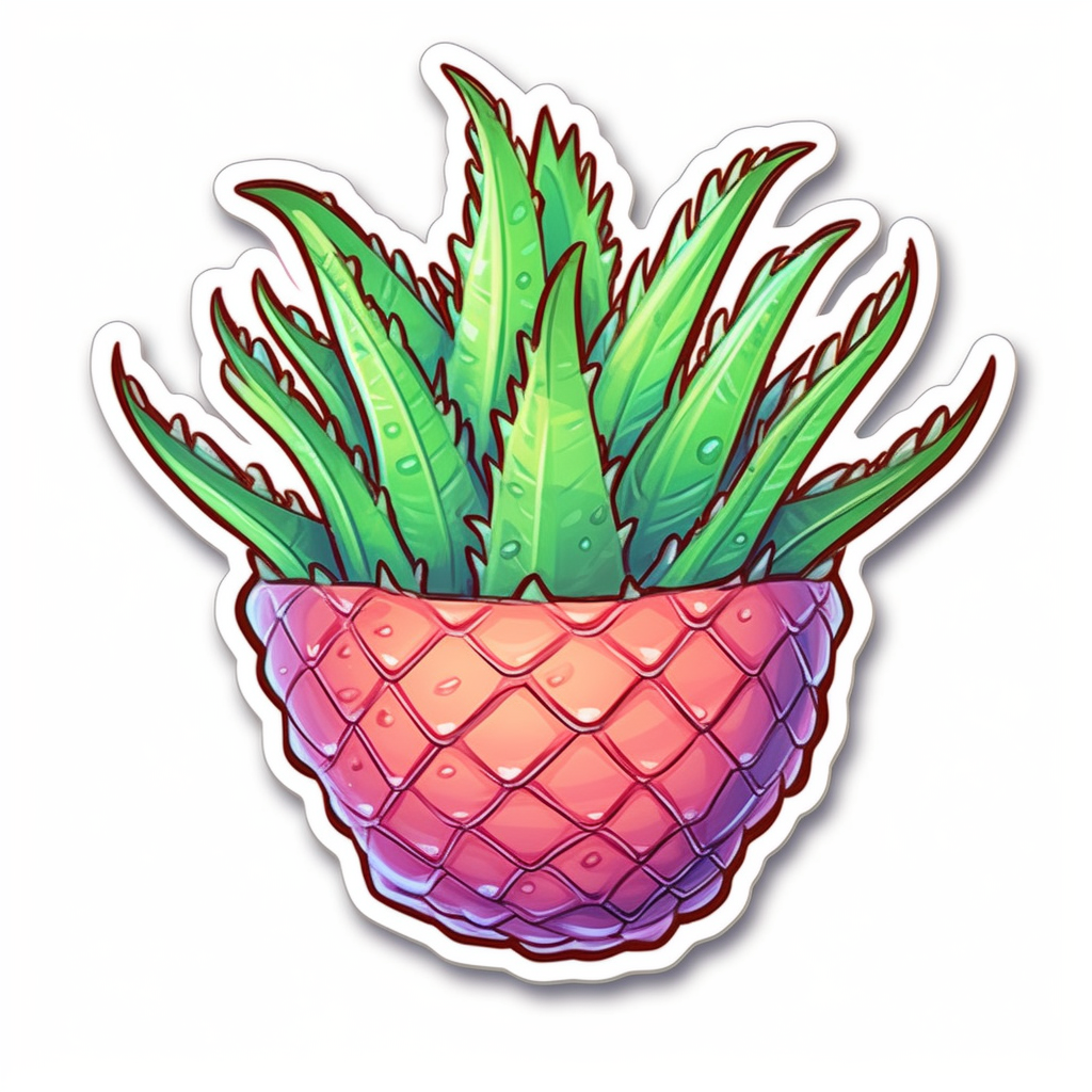 Aloe Vera Plant Vinyl Decal Sticker for Car, Laptop, Tumbler and more # 0010118