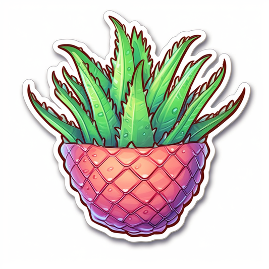 Aloe Vera Plant Vinyl Decal Sticker for Car, Laptop, Tumbler and more # 0010118