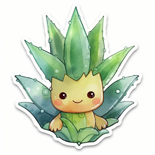 Aloe Vera Plant Vinyl Decal Sticker for Car, Laptop, Tumbler and more # 0010116