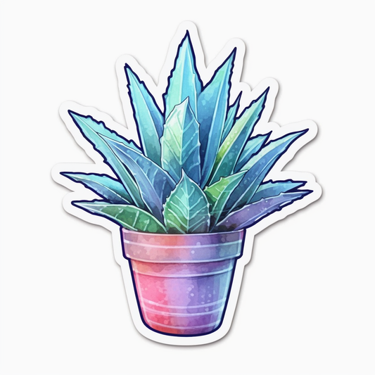 Aloe Vera Plant Vinyl Decal Sticker for Car, Laptop, Tumbler and more # 0010114