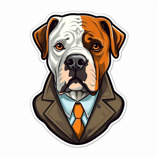 American Bulldog Dog Vinyl Decal Sticker for Car, Laptop, Tumbler and more # 0010133