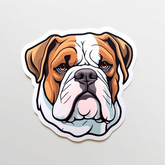 American Bulldog Dog Vinyl Decal Sticker for Car, Laptop, Tumbler and more # 0010120