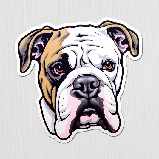 American Bulldog Dog Vinyl Decal Sticker for Car, Laptop, Tumbler and more # 0010130