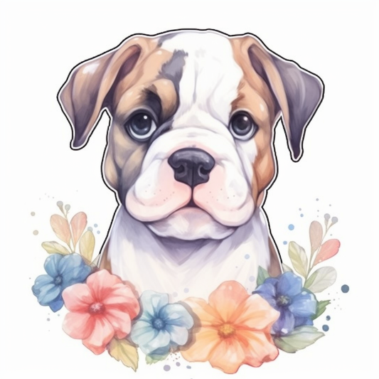 American Bulldog Dog Vinyl Decal Sticker for Car, Laptop, Tumbler and more # 0010129