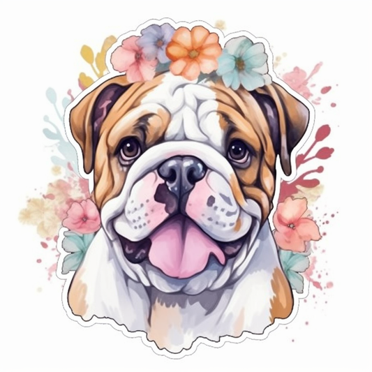 American Bulldog Dog Vinyl Decal Sticker for Car, Laptop, Tumbler and more # 0010127