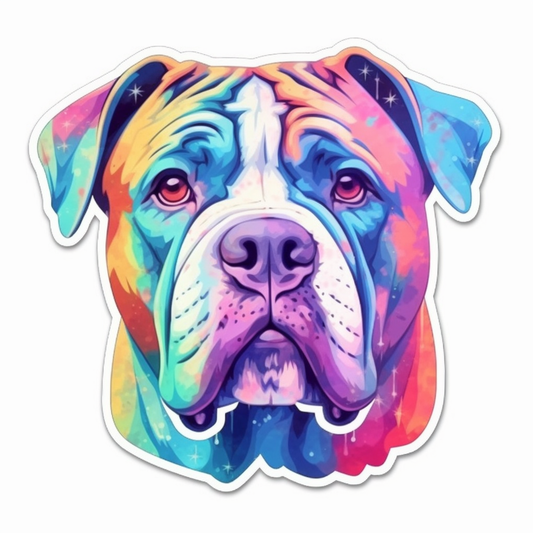 American Bulldog Dog Vinyl Decal Sticker for Car, Laptop, Tumbler and more # 0010122