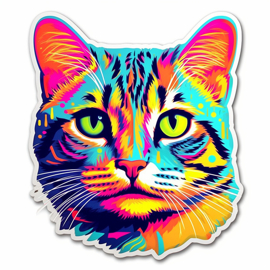 American Short Hair Vinyl Decal Sticker for Car, Laptop, Tumbler and more # 0010258