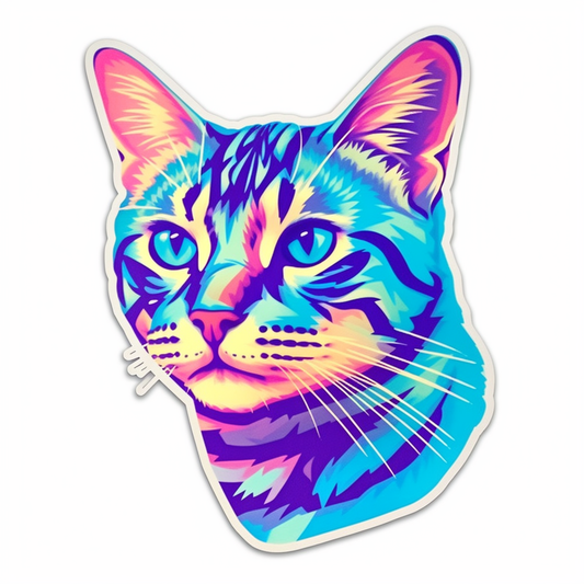 American Short Hair Vinyl Decal Sticker for Car, Laptop, Tumbler and more # 0010263