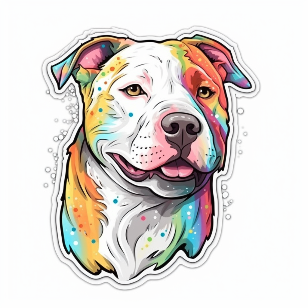 American Staffordshire Terrier American Staffordshire Terrier Dog Vinyl Decal Sticker for Car, Laptop, Tumbler and more # 009463