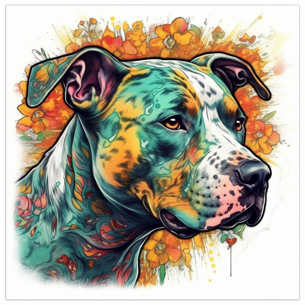 American Staffordshire Terrier American Staffordshire Terrier Dog Vinyl Decal Sticker for Car, Laptop, Tumbler and more # 009484