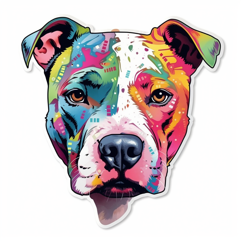 American Staffordshire Terrier American Staffordshire Terrier Dog Vinyl Decal Sticker for Car, Laptop, Tumbler and more # 009495