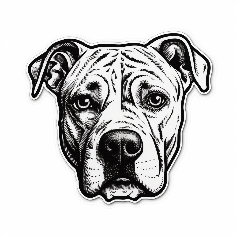 American Staffordshire Terrier American Staffordshire Terrier Dog Vinyl Decal Sticker for Car, Laptop, Tumbler and more # 009473