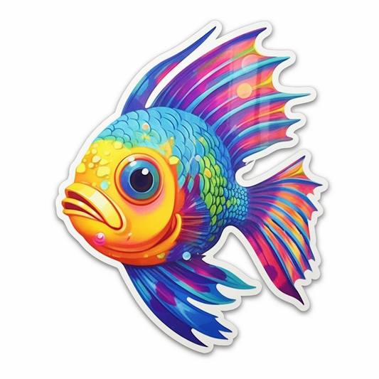 Angel Fish Vinyl Decal Sticker for Car, Laptop, Tumbler and more # 0010266