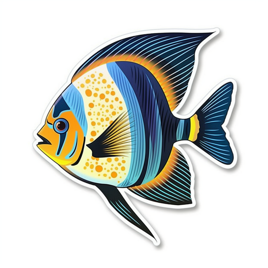 Angel Fish Vinyl Decal Sticker for Car, Laptop, Tumbler and more # 0010262