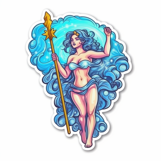 Aquarius Aquarius water bearer symbol Vinyl Decal Sticker for Car, Laptop, Tumbler and more # 0010306