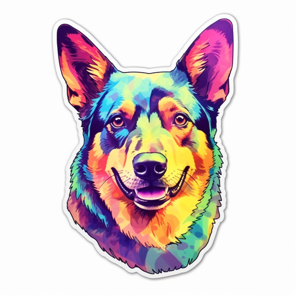 Australian Cattle Dog Vinyl Decal Sticker for Car, Laptop, Tumbler and more # 0010478