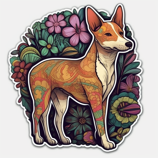 Basenji Dog Vinyl Decal Sticker for Car, Laptop, Tumbler and more # 0010150