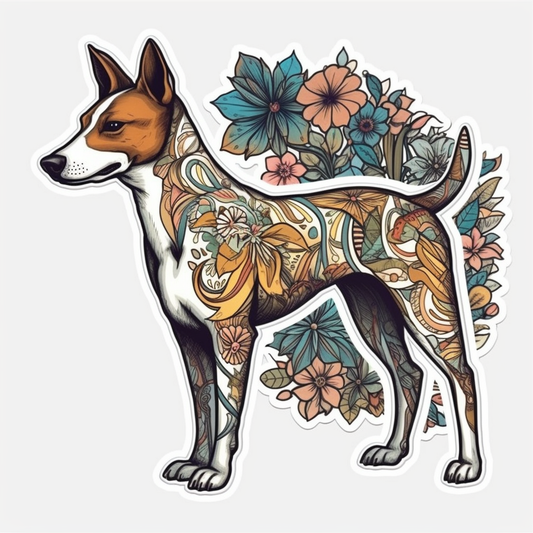 Basenji Dog Vinyl Decal Sticker for Car, Laptop, Tumbler and more # 0010154