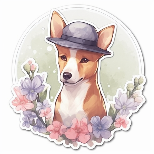 Basenji Dog Vinyl Decal Sticker for Car, Laptop, Tumbler and more # 0010137