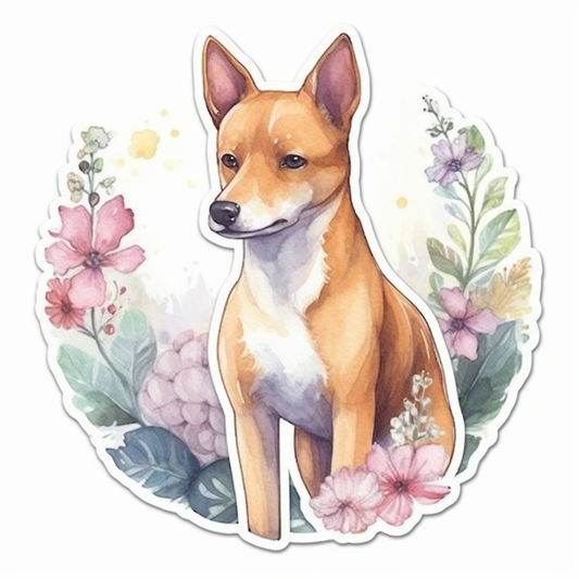 Basenji Dog Vinyl Decal Sticker for Car, Laptop, Tumbler and more # 0010141
