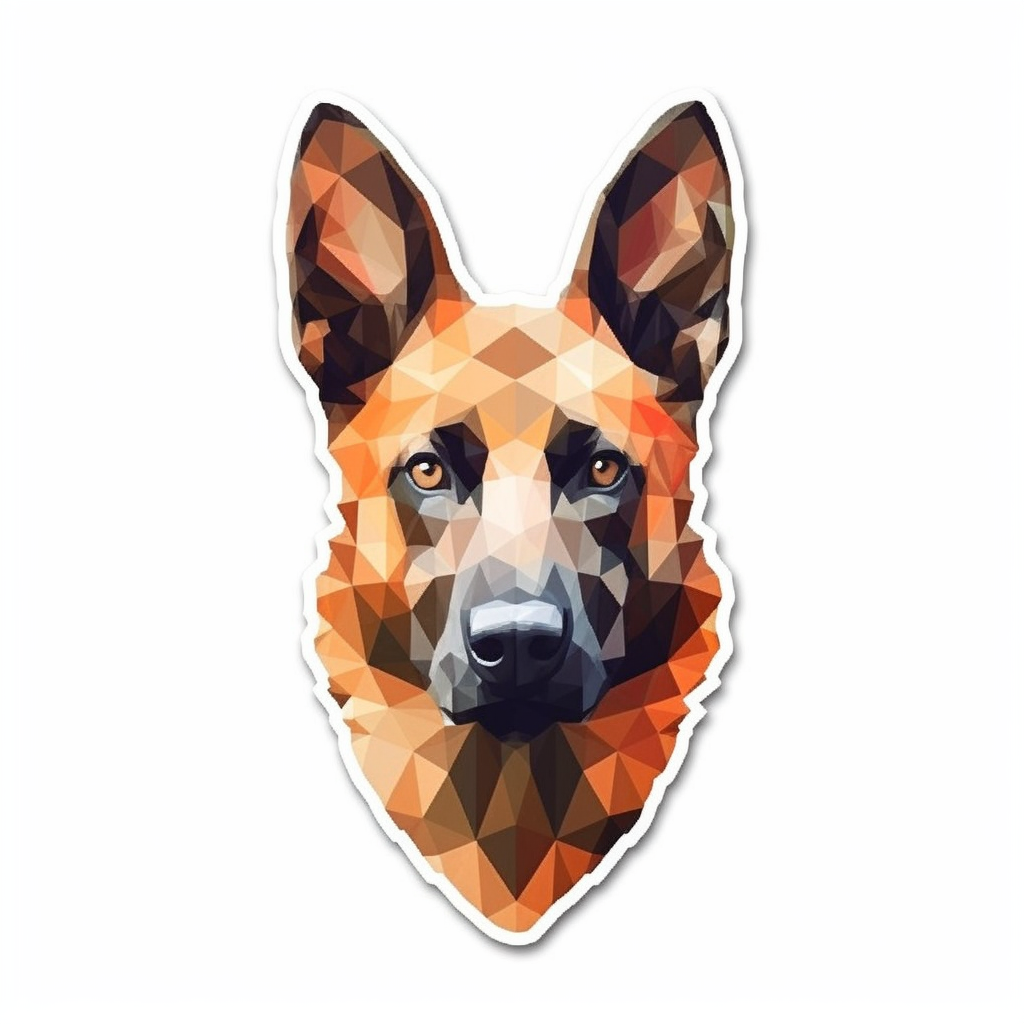 Belgian Malinois Dog Vinyl Decal Sticker for Car, Laptop, Tumbler and more # 0010336