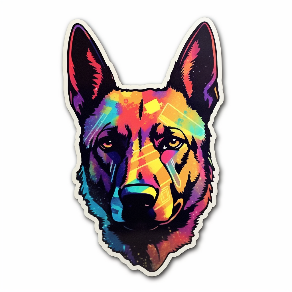 Belgian Malinois Dog Vinyl Decal Sticker for Car, Laptop, Tumbler and more # 0010413
