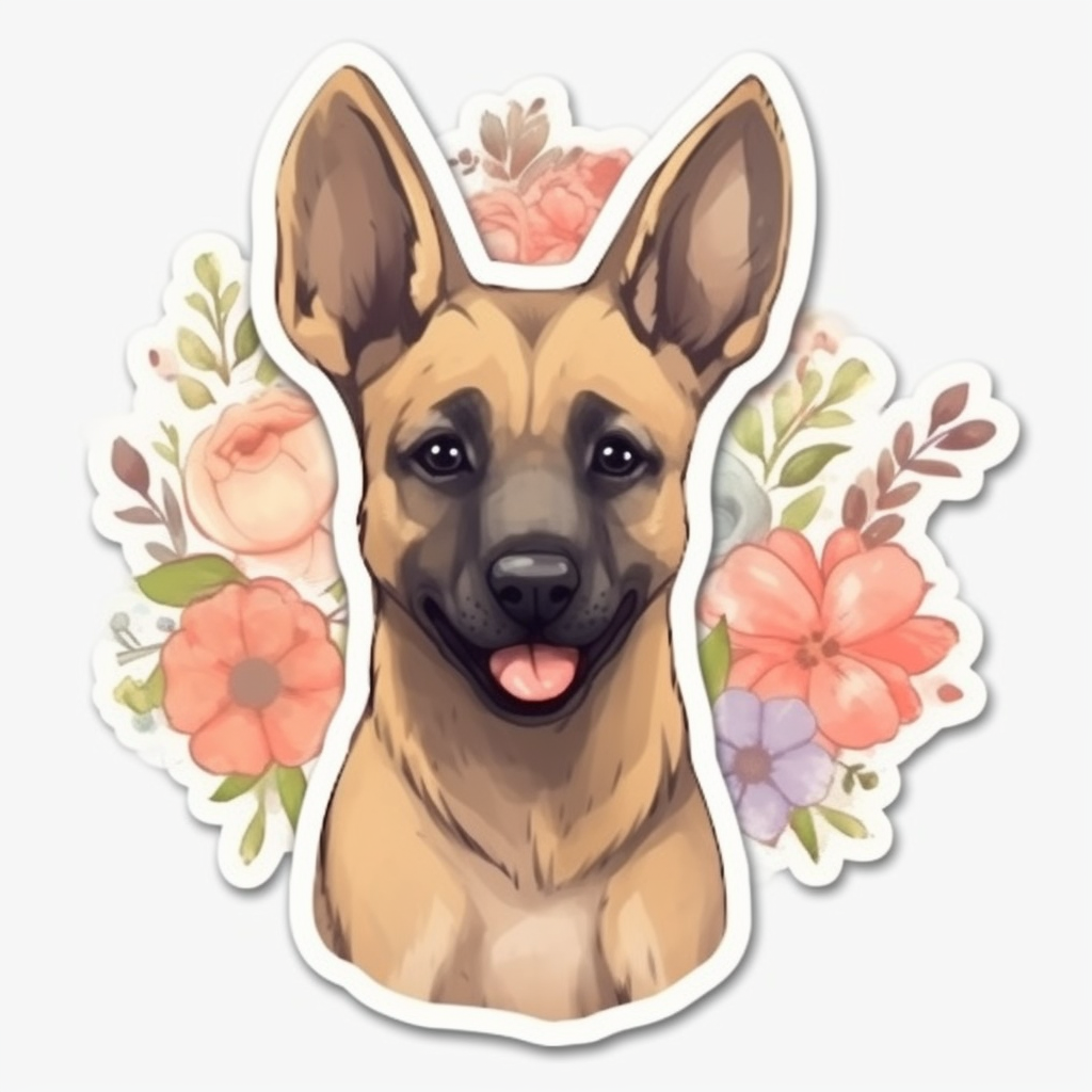 Belgian Malinois Dog Vinyl Decal Sticker for Car, Laptop, Tumbler and more # 0010438