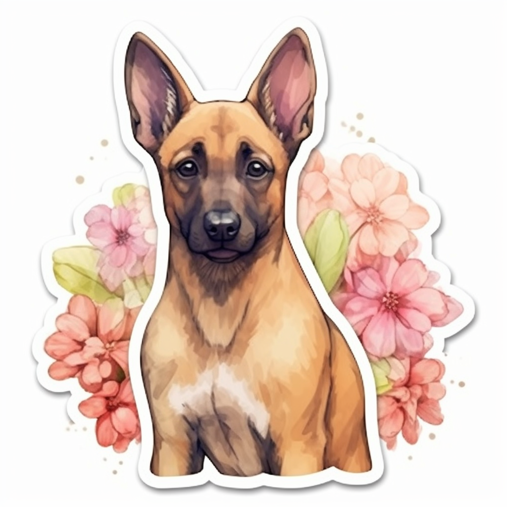 Belgian Malinois Dog Vinyl Decal Sticker for Car, Laptop, Tumbler and more # 0010477