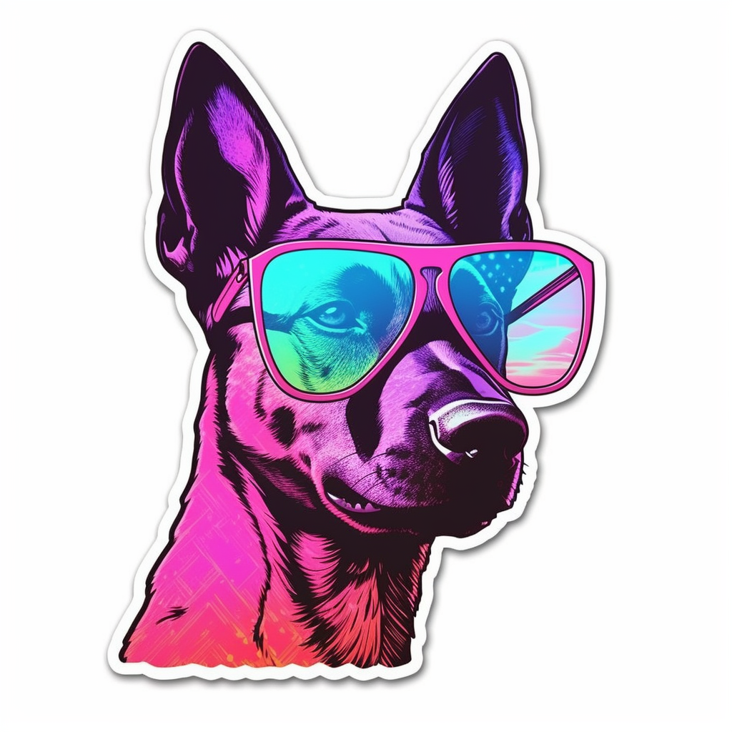 Belgian Malinois Dog Vinyl Decal Sticker for Car, Laptop, Tumbler and more # 0010412