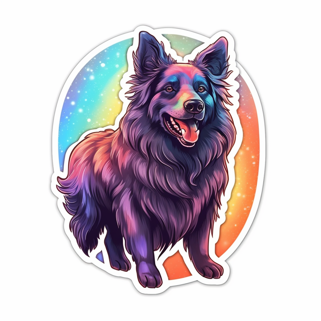 Belgian Sheepdog Dog Vinyl Decal Sticker for Car, Laptop, Tumbler and more # 0010359