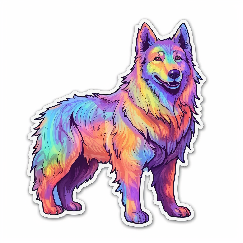 Belgian Sheepdog Dog Vinyl Decal Sticker for Car, Laptop, Tumbler and more # 0010439
