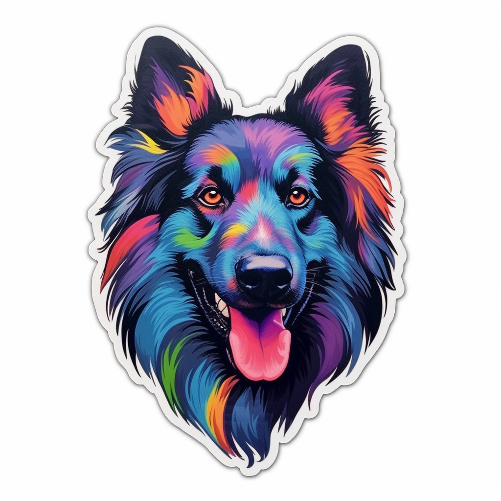Belgian Sheepdog Dog Vinyl Decal Sticker for Car, Laptop, Tumbler and more # 0010426