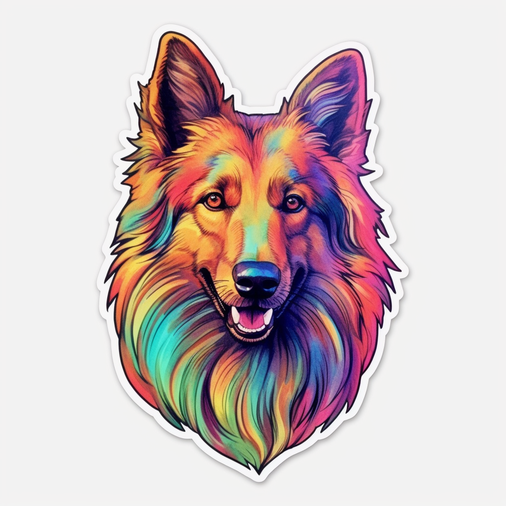 Belgian Tervuren Dog Vinyl Decal Sticker for Car, Laptop, Tumbler and more # 0010461