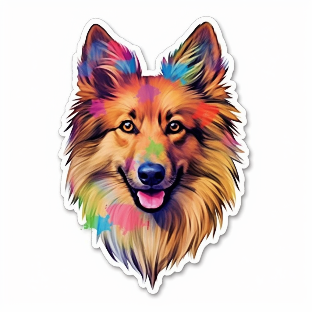 Belgian Tervuren Dog Vinyl Decal Sticker for Car, Laptop, Tumbler and more # 0010374