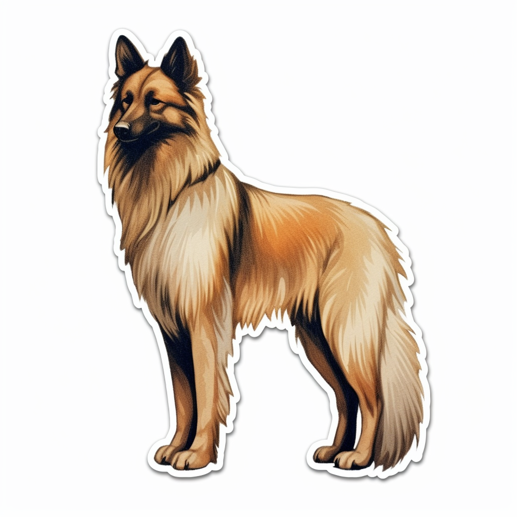 Belgian Tervuren Dog Vinyl Decal Sticker for Car, Laptop, Tumbler and more # 0010450
