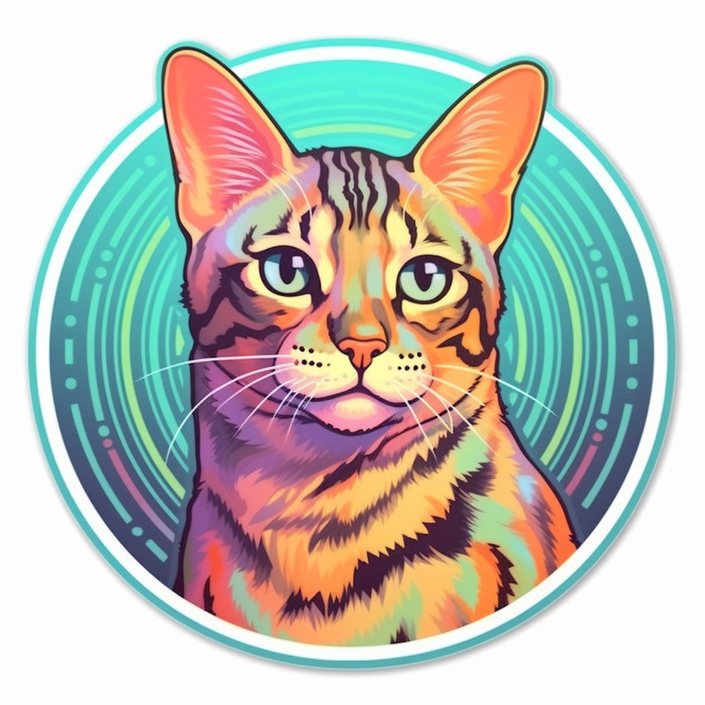 Bengal Cat Vinyl Decal Sticker for Car, Laptop, Tumbler and more # 0010394