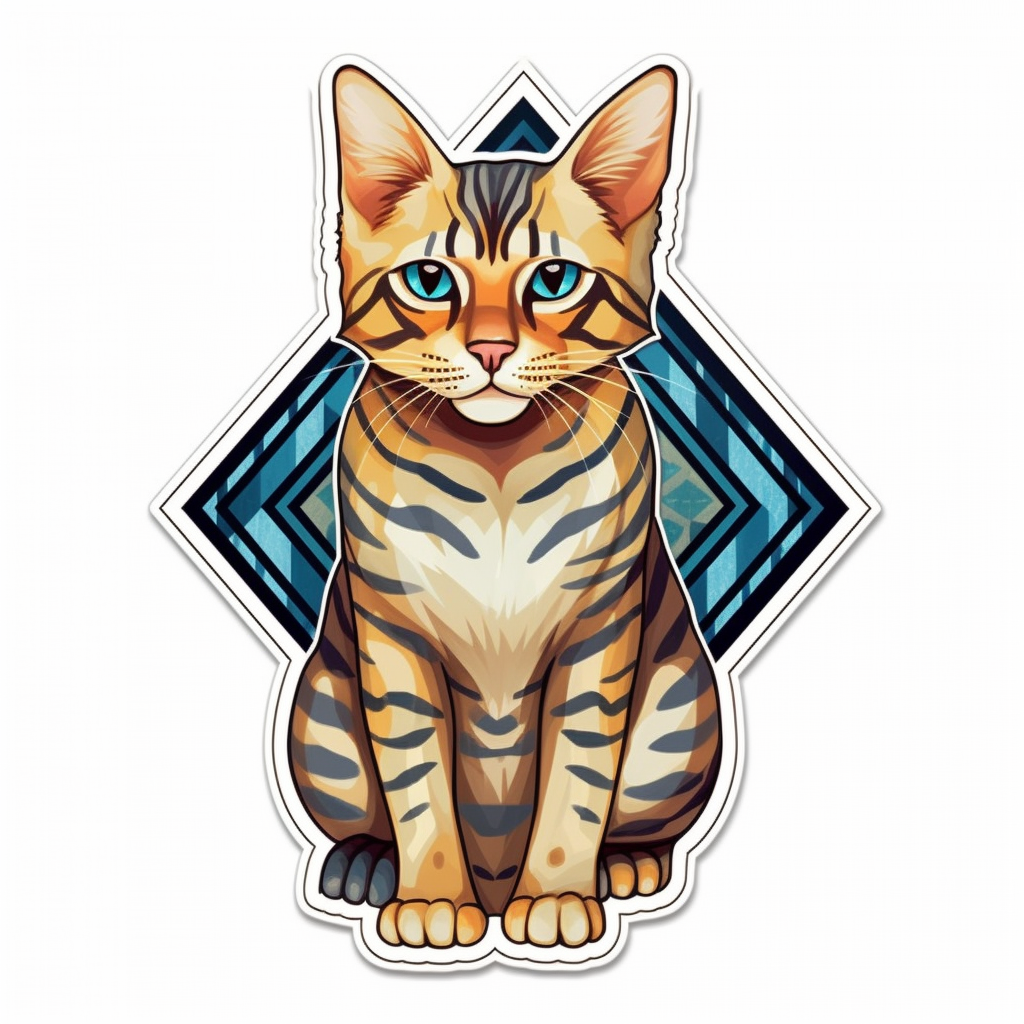 Bengal Cat Vinyl Decal Sticker for Car, Laptop, Tumbler and more # 0010467