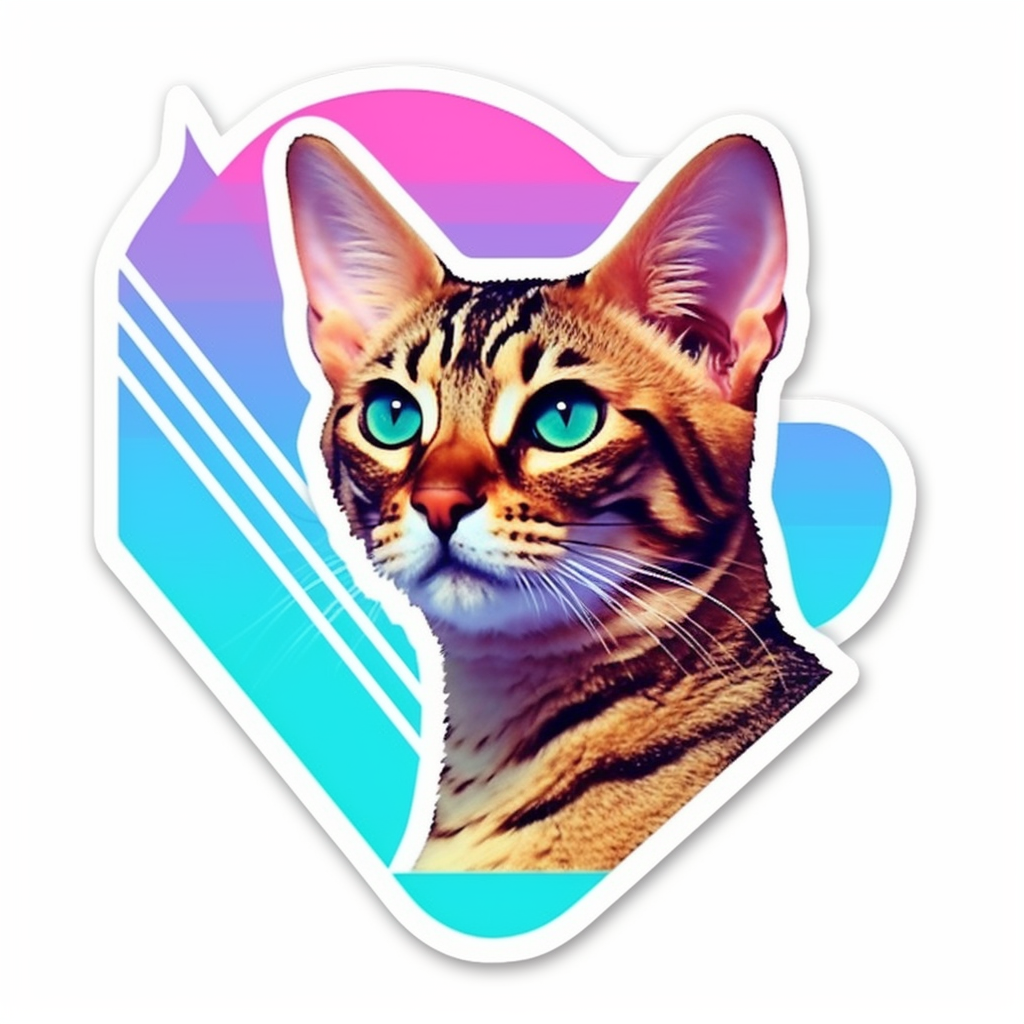 Bengal Cat Vinyl Decal Sticker for Car, Laptop, Tumbler and more # 0010368