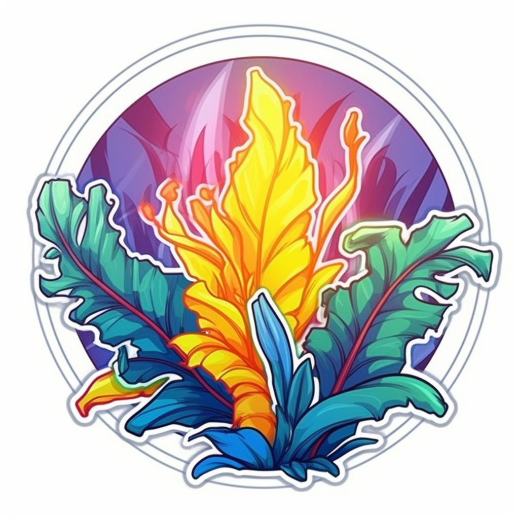 Bird's Nest Fern Plant Vinyl Decal Sticker for Car, Laptop, Tumbler and more # 0010432