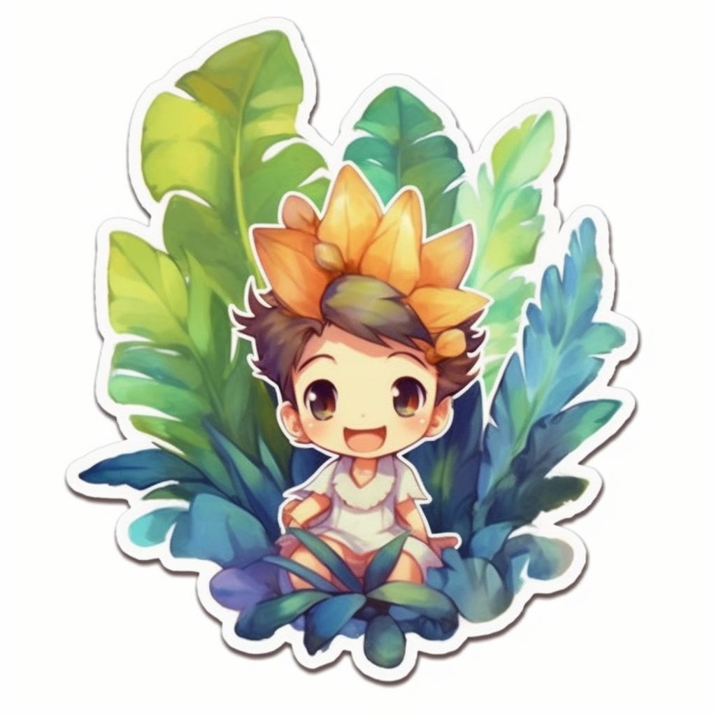 Bird's Nest Fern Plant Vinyl Decal Sticker for Car, Laptop, Tumbler and more # 0010455