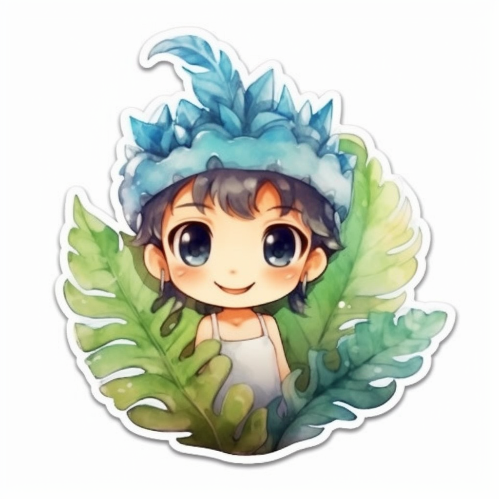 Bird's Nest Fern Plant Vinyl Decal Sticker for Car, Laptop, Tumbler and more # 0010349