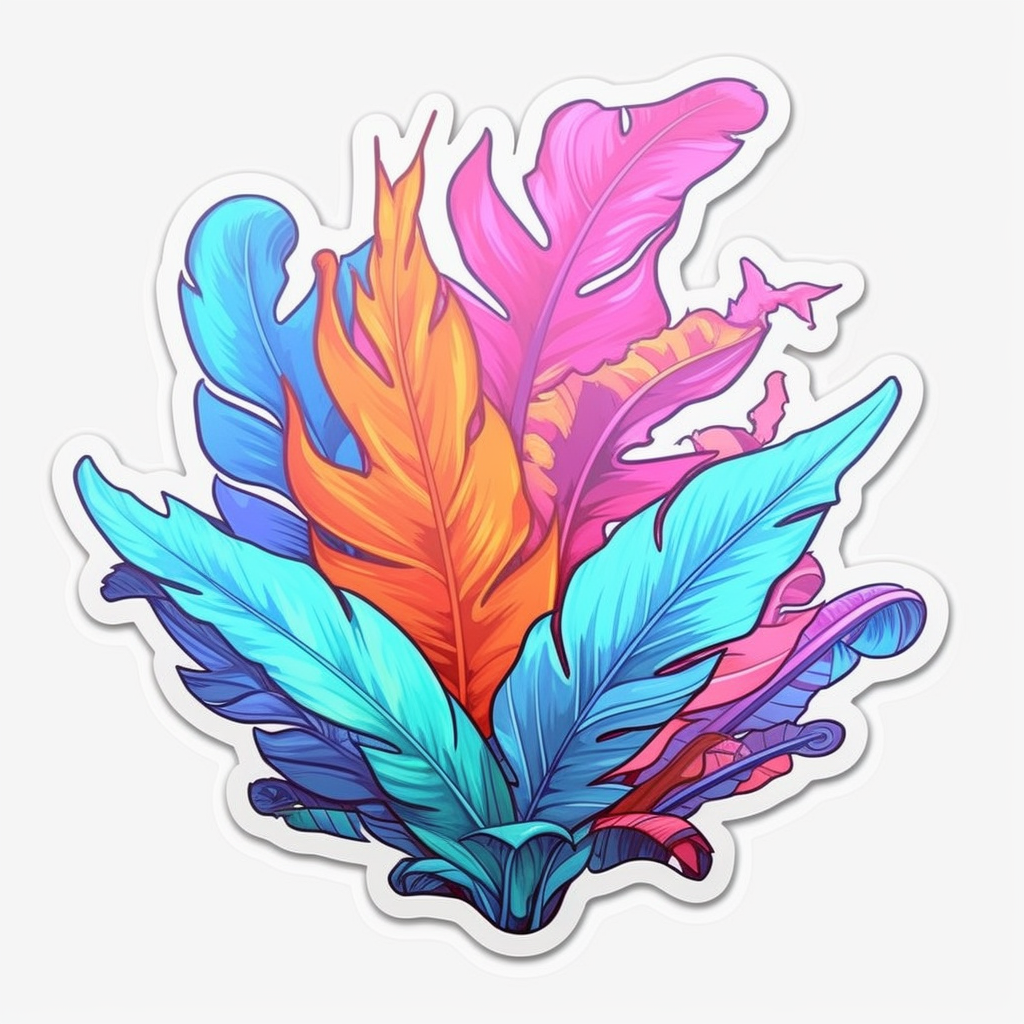 Bird's Nest Fern Plant Vinyl Decal Sticker for Car, Laptop, Tumbler and more # 0010490