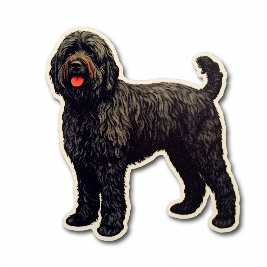 Black Russian Terrier Dog Vinyl Decal Sticker for Car, Laptop, Tumbler and more # 0010567