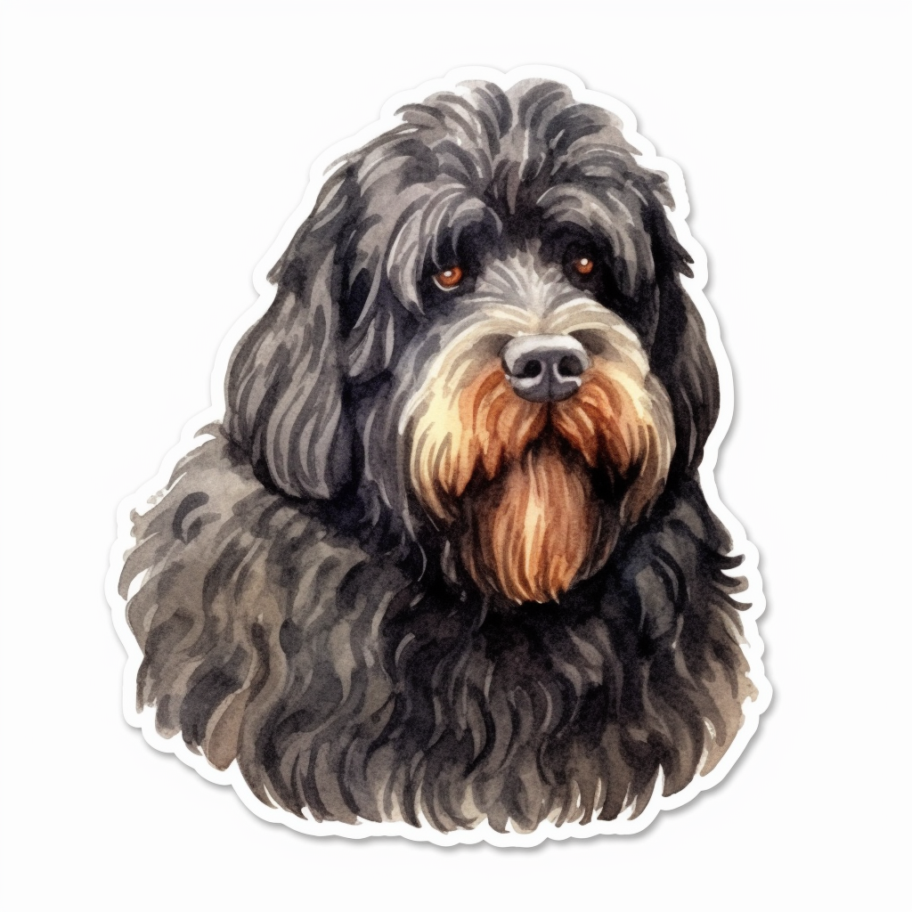 Black Russian Terrier Dog Vinyl Decal Sticker for Car, Laptop, Tumbler and more # 0010528