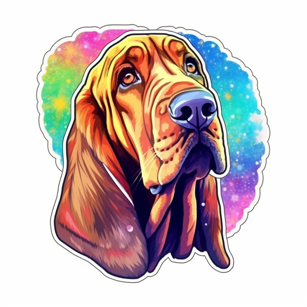 Bloodhound Dog Vinyl Decal Sticker for Car, Laptop, Tumbler and more # 0010580