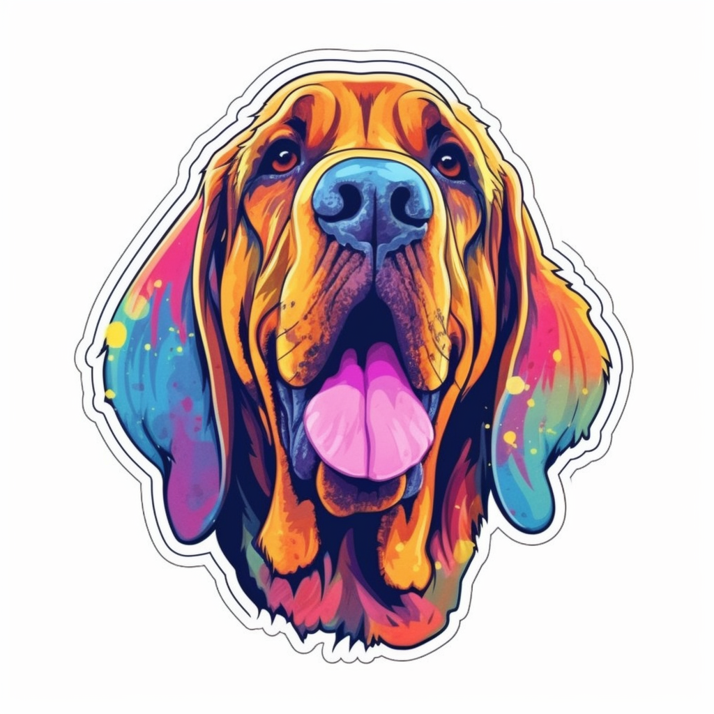 Bloodhound Dog Vinyl Decal Sticker for Car, Laptop, Tumbler and more # 0010609