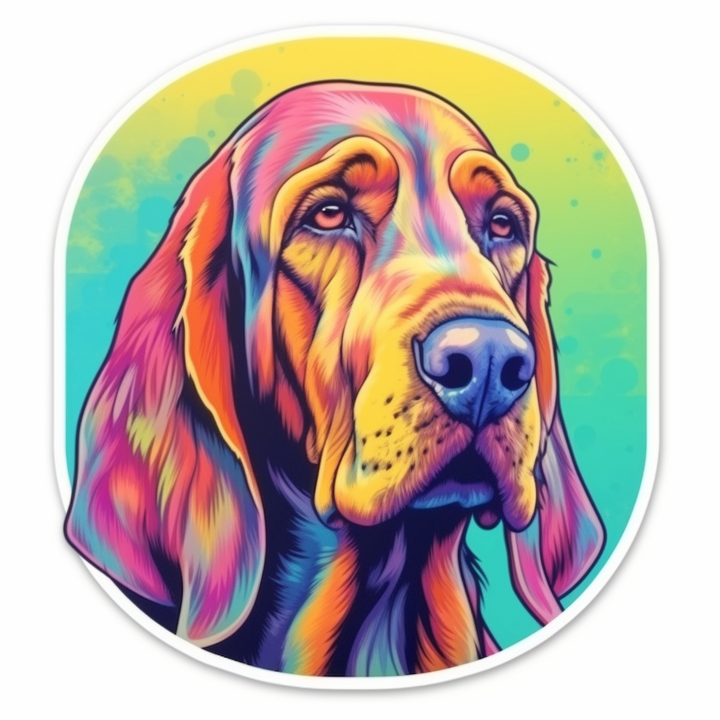 Bloodhound Dog Vinyl Decal Sticker for Car, Laptop, Tumbler and more # 0010653