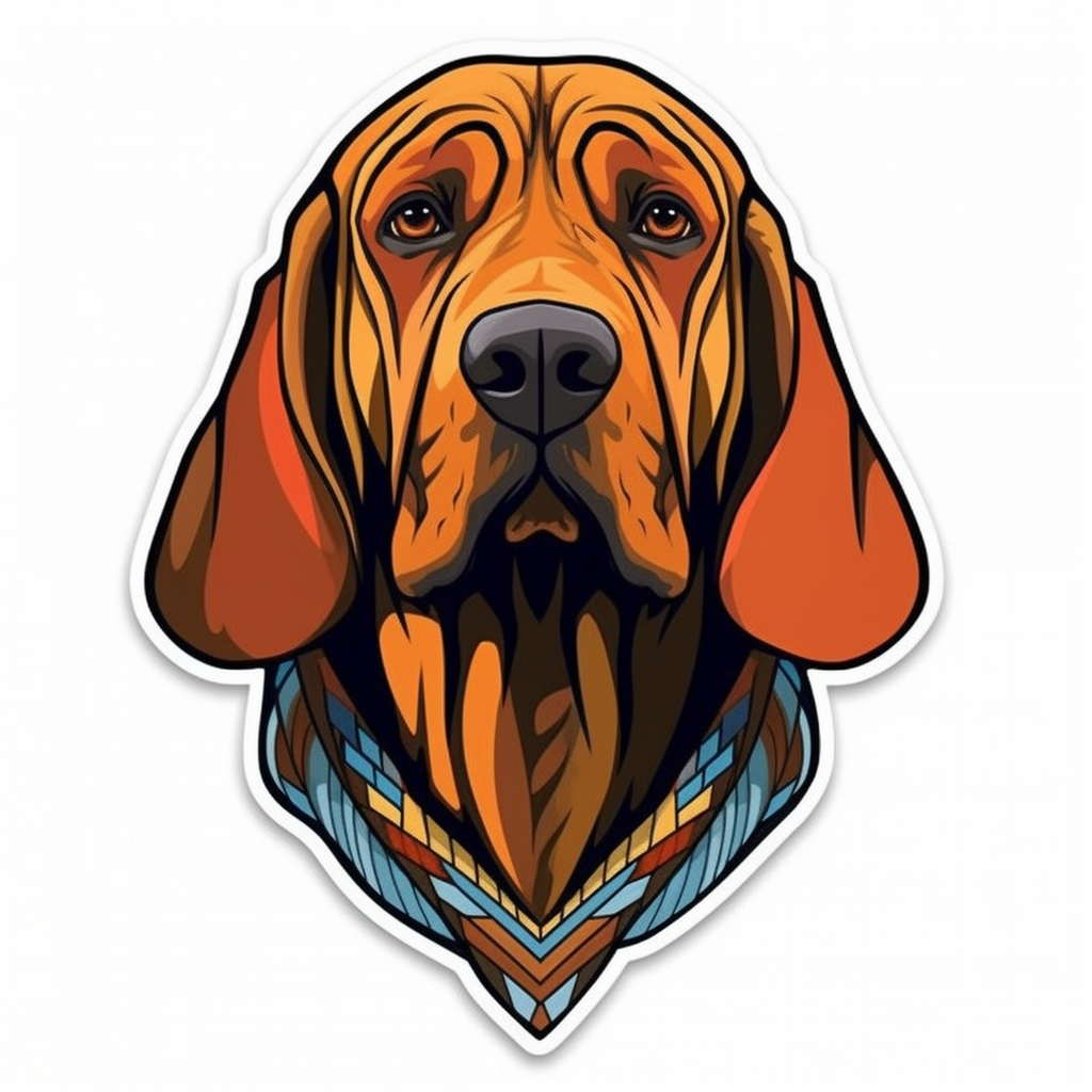Bloodhound Dog Vinyl Decal Sticker for Car, Laptop, Tumbler and more # 0010506