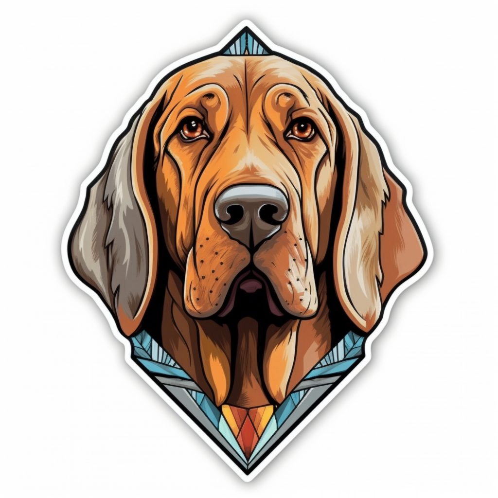Bloodhound Dog Vinyl Decal Sticker for Car, Laptop, Tumbler and more # 0010571